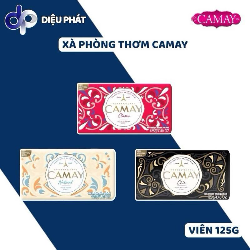 Ảnh 3 của COMBO 9 Xà Phòng Tắm Camay Thơm Lâu Hương Nước Hoa Cổ Điển Classic Chic Naturel 128G