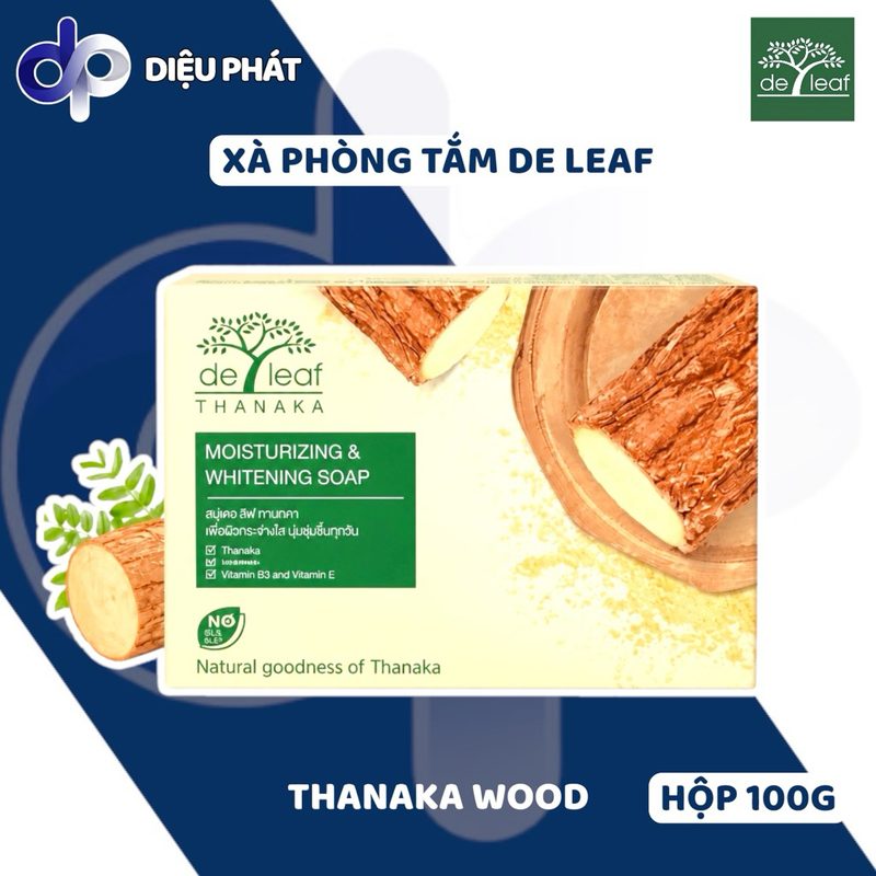 Ảnh 2 của COMBO 3 Xà Phòng Tắm De Leaf 100G Trắng Sáng Ẩm Mịn Săn Chắc Làn Da
