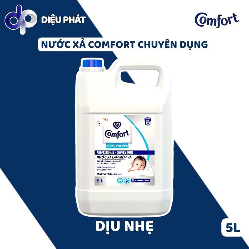 Ảnh 2 của COMBO Nước Xả Comfort Chuyên Dụng Đậm Đặc Hương Dịu Nhẹ Cho Da Nhạy Cảm 5KG - Giặt Ủi