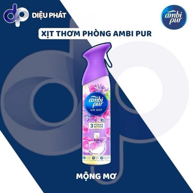 Xịt Thơm Phòng Ambi Pur Hương Đam Mê/ Hạnh Phúc/ Mộng Mơ/ Huyền Bí Chai 275ML - Lưu Hương Dài Lâu