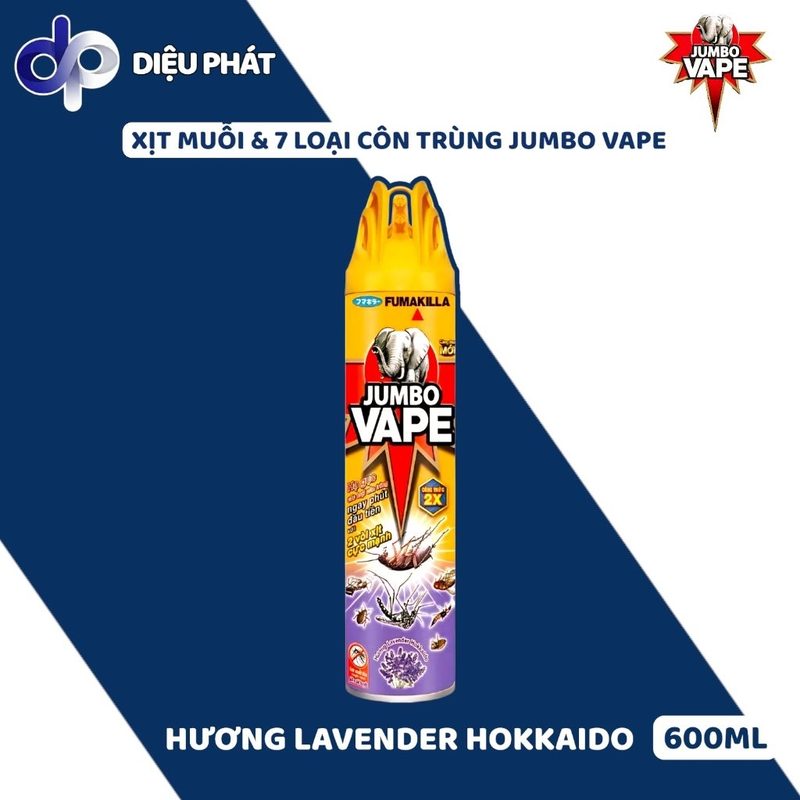 Ảnh 6 của COMBO Xịt Côn Trùng JUMBO VAPE Đủ 5 Mùi Chai 600ML – Giải Pháp Hiện Đại Đuổi Côn Trùng Hiệu Quả