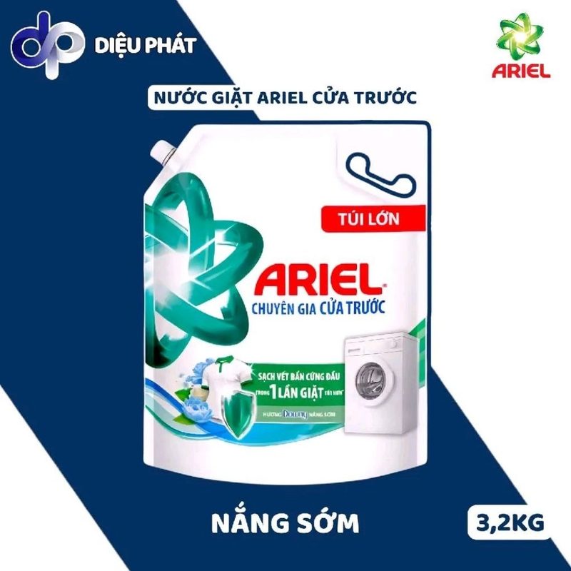 Ảnh 4 của Thùng Nước Giặt Ariel Cửa Trước Túi 3.05KG 3.2KG - Hương Downy Nước Hoa Đam Mê Nắng Mai Oải Hương