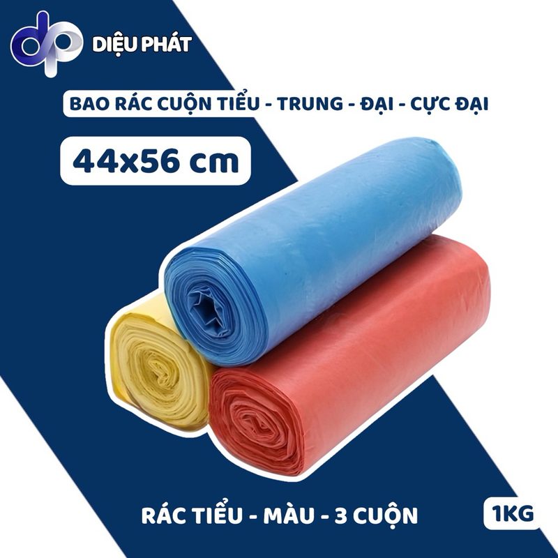 Ảnh 2 của COMBO Sỉ 25 Túi Rác Cuộn Đen Và Màu Gói 1KG Dày Dặn Dai Chắc Có Đường Gân Xé Tiện Lợi Cho Gia Đình