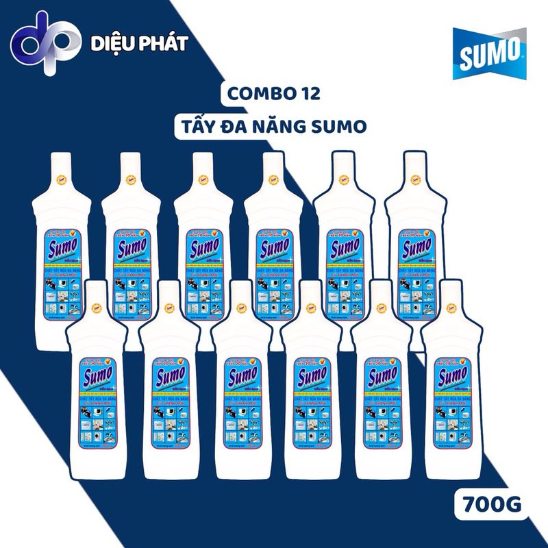 Thùng Tẩy Đa Năng SUMO Chai 700G – Hiệu Quả Vượt Trội Trong Việc Loại Bỏ Vết Bẩn Cứng Đầu