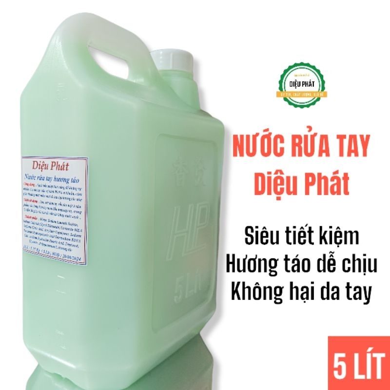 Ảnh 2 của Nước Rửa Tay Hương Táo Can 5 Lít - Không Hại Da Tay, Khử Mùi Hôi Khó Chịu